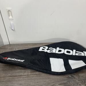 Babolat Tennis Racket Case for 1 Racquet Black Padel Bag Cover Shoulder Strap